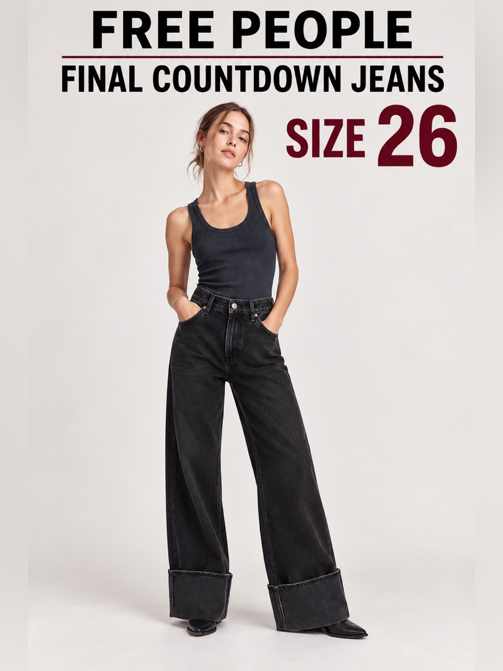 Free peopleFinal Countdown Tried on only sz 26 also in blue and green/black
